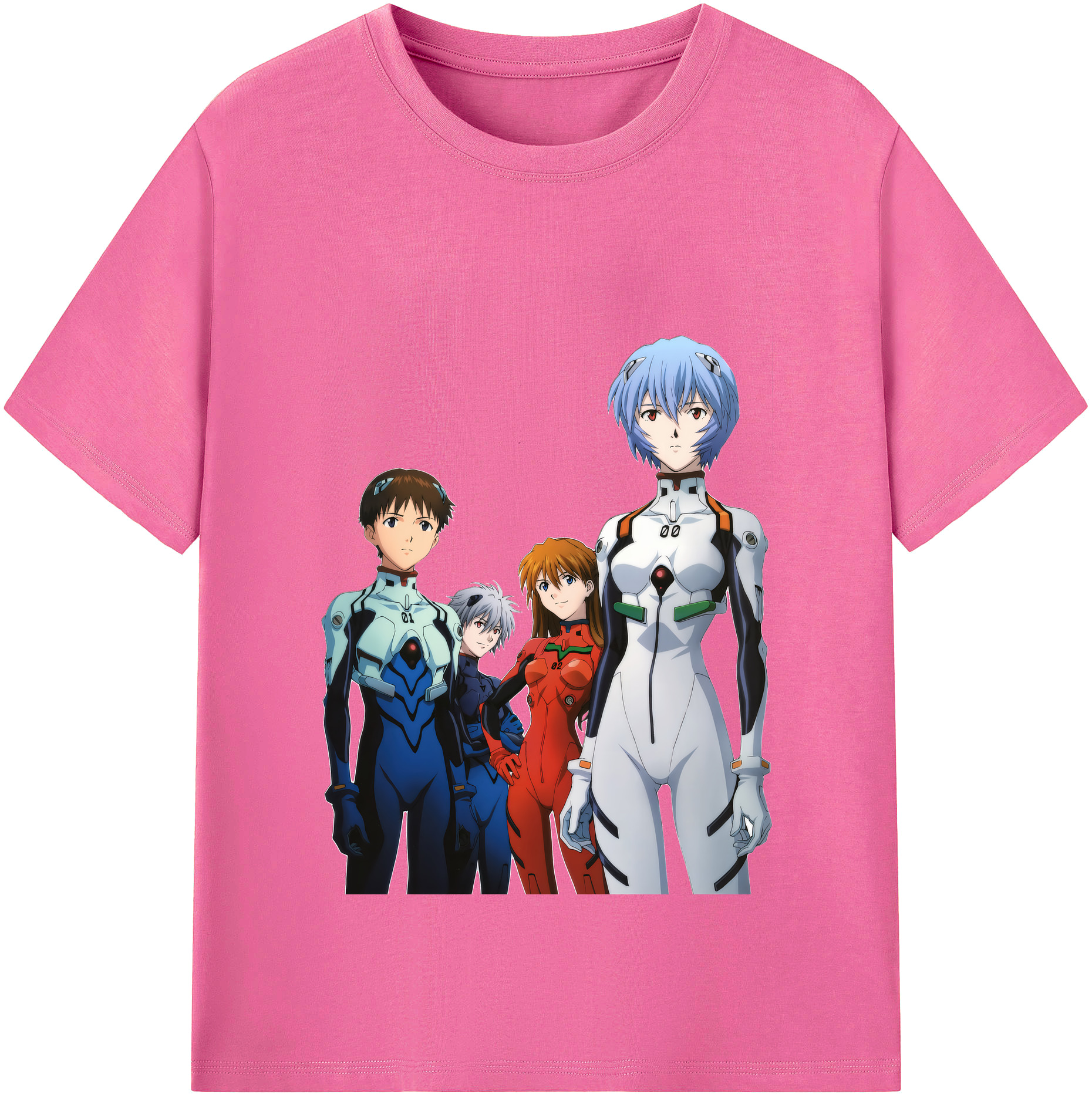 （画像用） EVA 新世紀エヴァンゲリオン レディースカジュアルプリントTシャツ（綿100％）